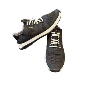 Olukai Huia Shoes Womens Size 9.5 Black Athletic Mesh Comfort Running Slip On